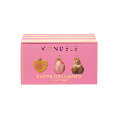 Ornament glass Easter Set Hunny Bunny w/ Box 6CM