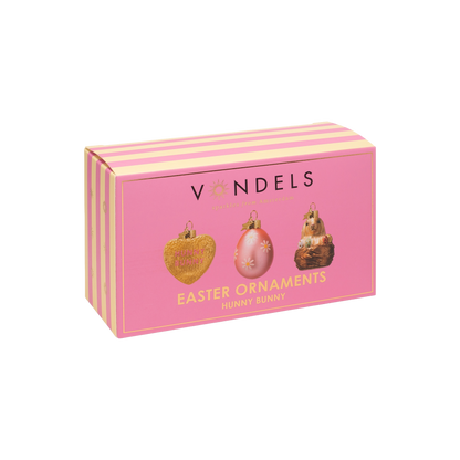 Ornament glass Easter Set Hunny Bunny w/ Box 6CM