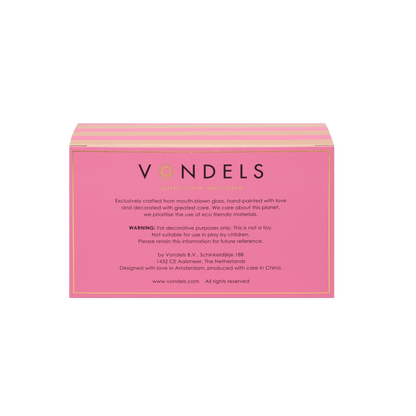 Ornament glass Easter Set Fashion Chicks w/ Box 6CM