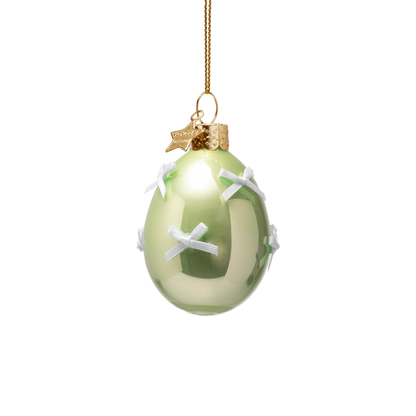 Oster-Ornament-Glas-Set „Frühlingssüßigkeiten“ mit Schachtel, 6 cm