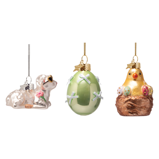 Ornament glass Easter Set Spring Sweeties w/ Box 6CM