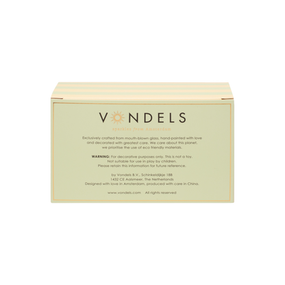 Oster-Ornament-Glas-Set „Frühlingssüßigkeiten“ mit Schachtel, 6 cm