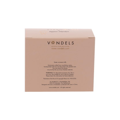 Ornament glass Easter set green Nijntje/Miffy & cherry w/box