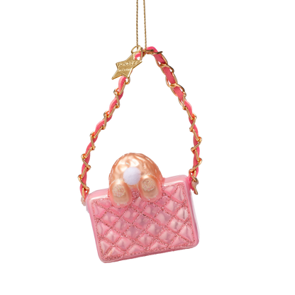 Oster-Ornament-Glas-Set „Hasen-Makeover“ mit Box, 7,7 cm