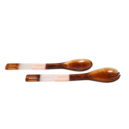 Salad Servers Brown