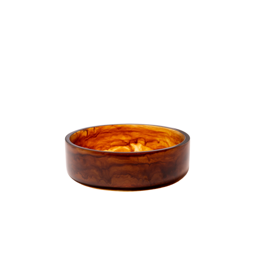 Bowl resin brown 17.5cm