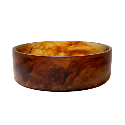Bowl resin brown 34cm