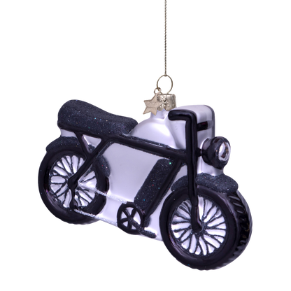 Ornamentglas schwarz Fatbike H7,5cm#