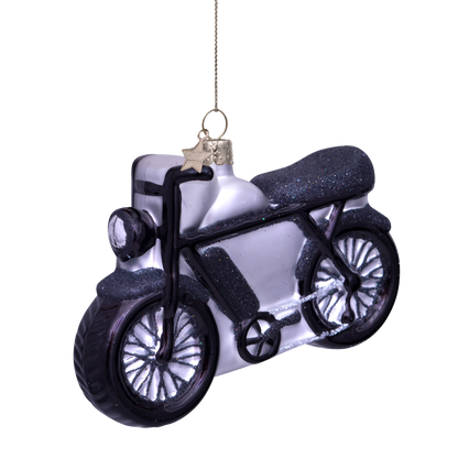 Ornamentglas schwarz Fatbike H7,5cm#