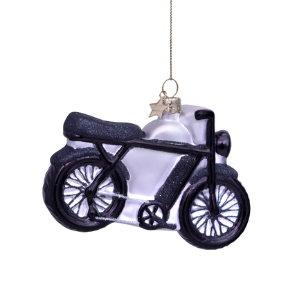 Ornamentglas schwarz Fatbike H7,5cm#