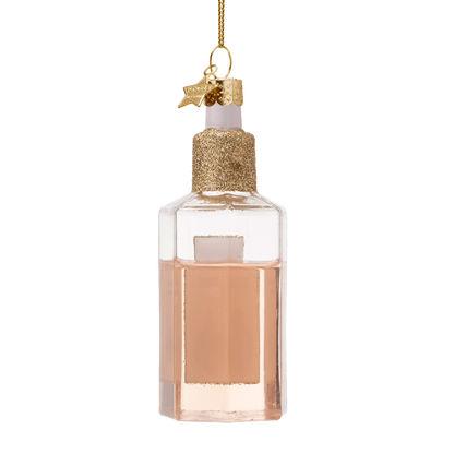 Ornament glass bottle w/hair oil H11cm