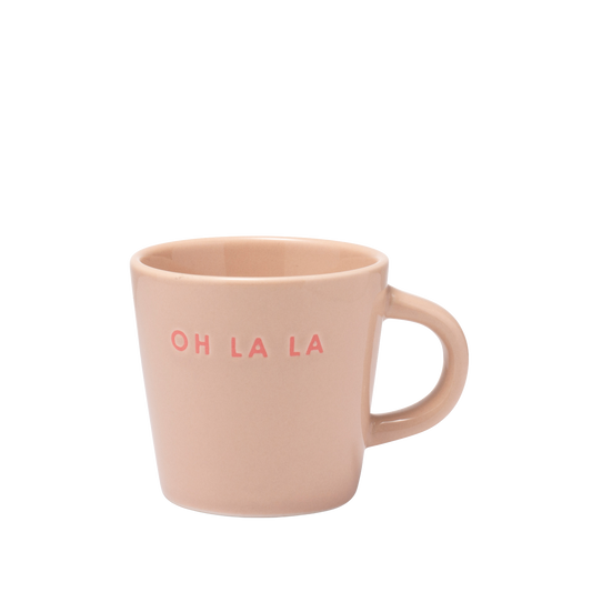 Espresso cup ceramic oh la la beige 80ml*