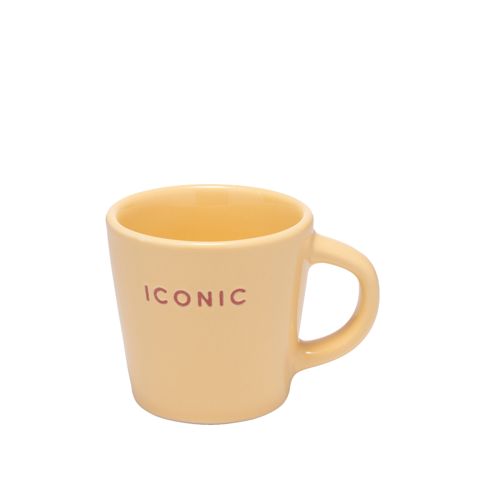 Espresso cup ceramic iconic yellow 80ml#
