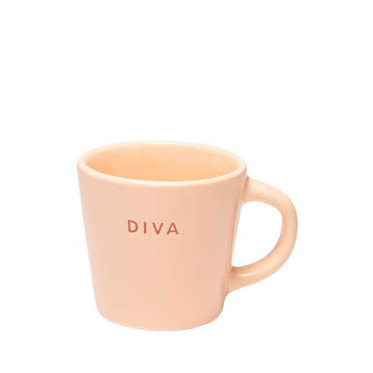 Espresso cup ceramic diva salmon 80ml*