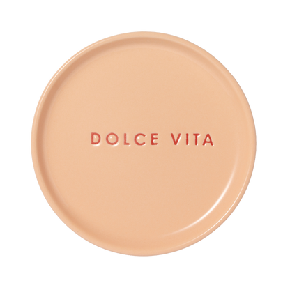 Petit four plate ceramic dolce vita salmon  ø8.5cm*