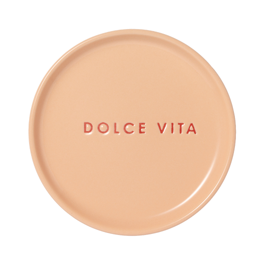 Petit four plate ceramic dolce vita salmon  ø8.5cm*