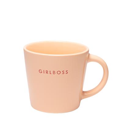 Cappuccino cup ceramic girlboss salmon 250ml*