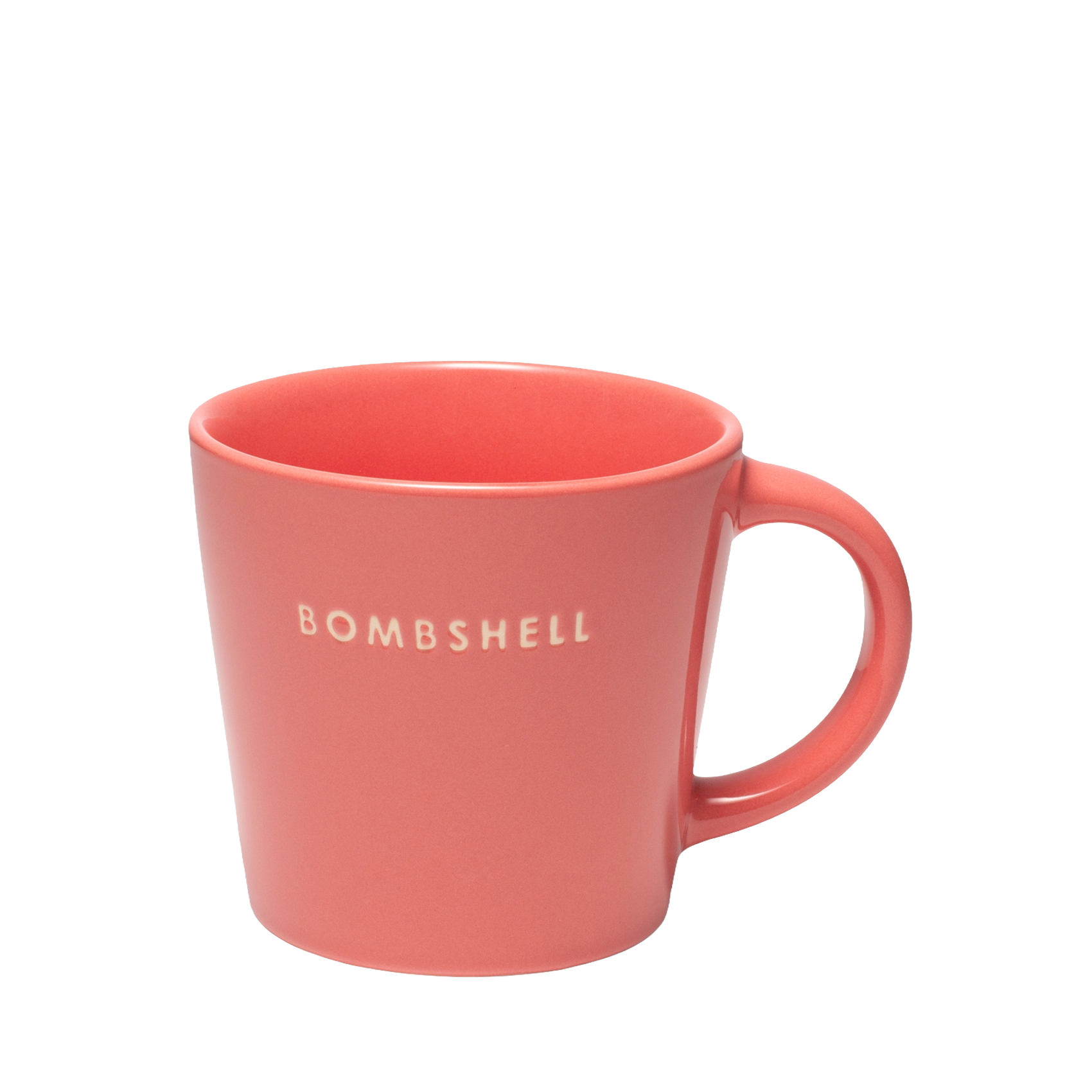 Cappuccino cup ceramic bombshell coral 250ml*