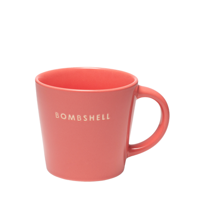 Cappuccino cup ceramic bombshell coral 250ml*