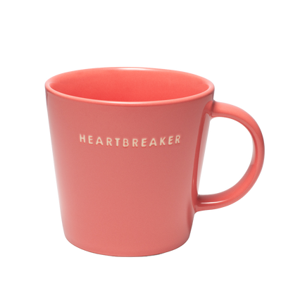Tea cup ceramic heartbreaker coral 350ml*