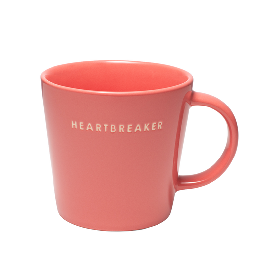 Tea cup ceramic heartbreaker coral 350ml*