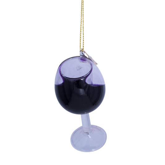 Ornament glass red wine glass H7cm