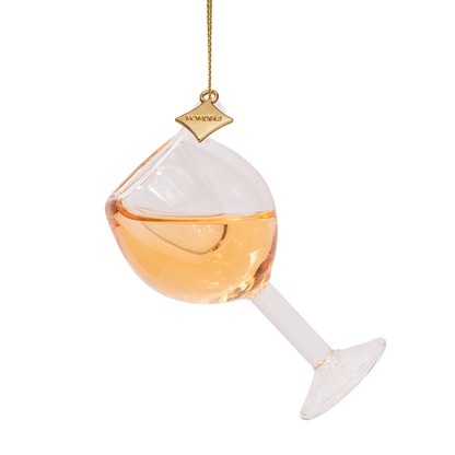 Ornament glass rose wine glass H7cm