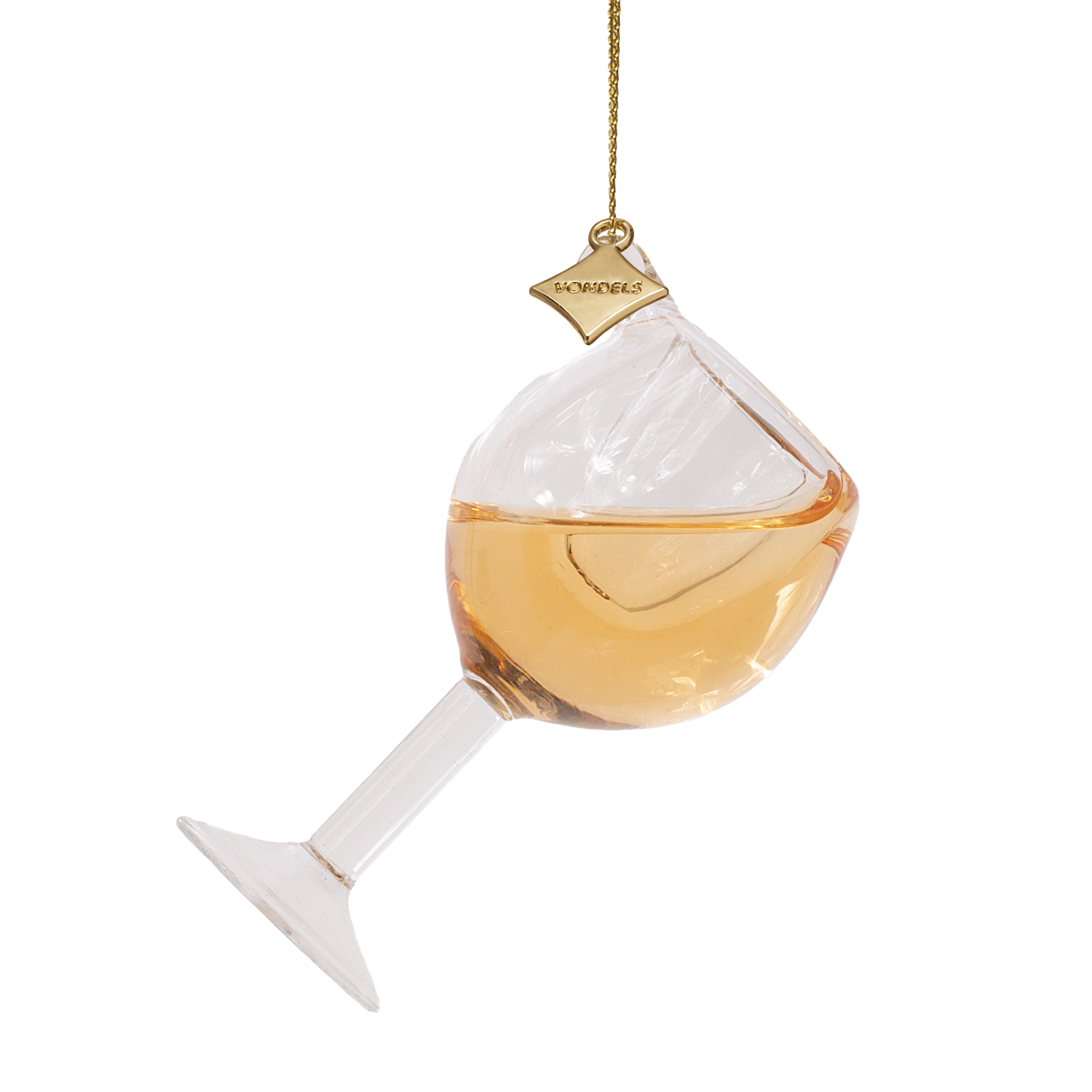 Ornament glass rose wine glass H7cm