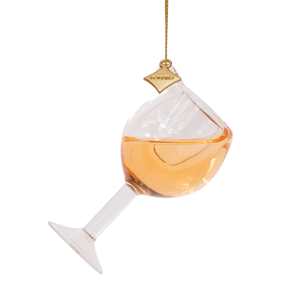Ornament glass rose wine glass H7cm