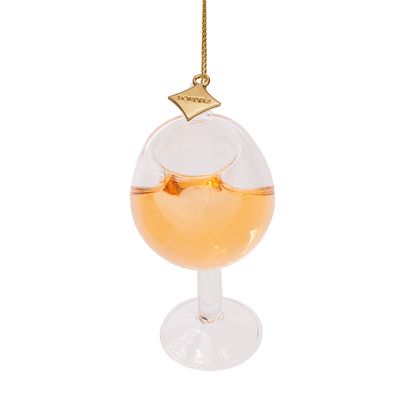 Ornament glass rose wine glass H7cm