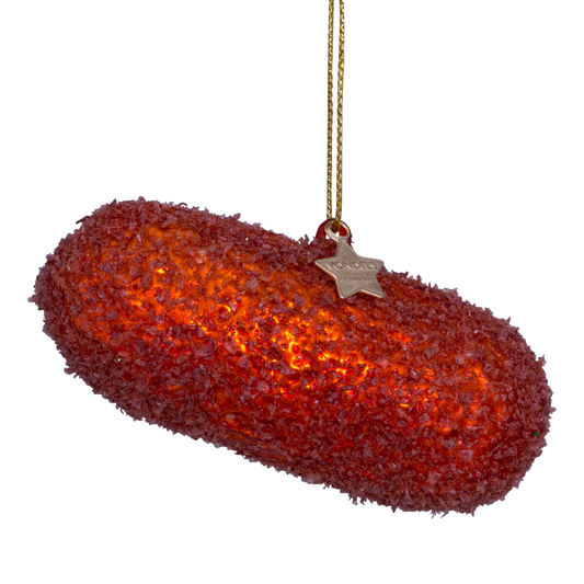 Ornament glass Dutch kroket H4.5cm w/box