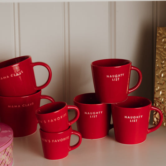 Espresso Cup ceramic santa's favorite red 80ml