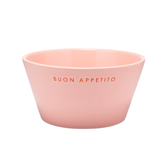 Bowl ceramic buon appetito pink H7cm*