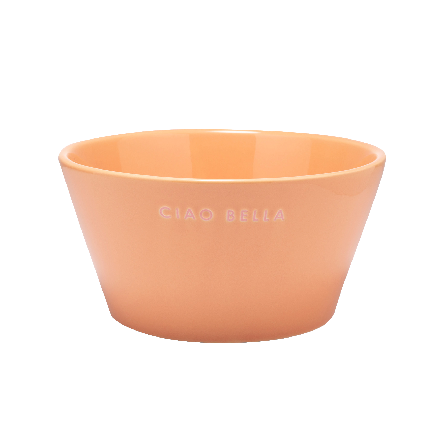 Keramikschale CIAO BELLA orange H7cm#