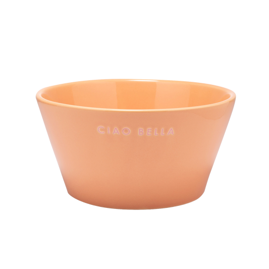 Bowl ceramic CIAO BELLA orange H7cm#