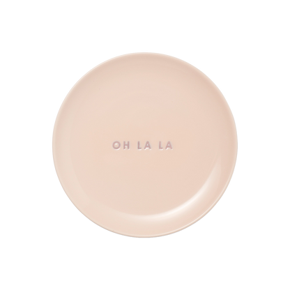 Cake plate ceramic oh la la ecru ø16cm#