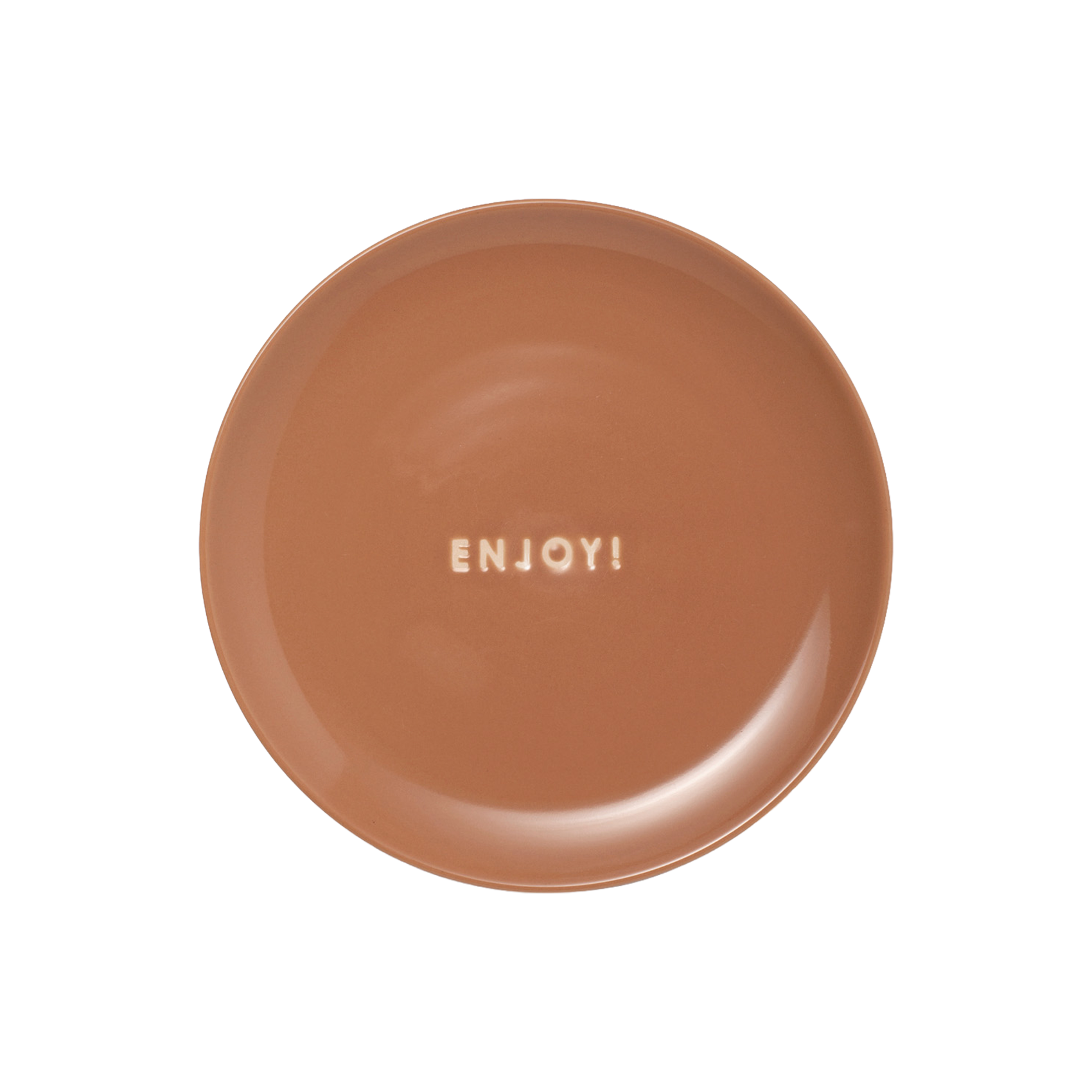 Cake plate ceramic enjoy! terracotta ø16cm#