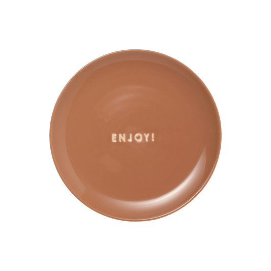 Kuchenplatte aus Keramik – viel Spaß! Terrakotta, ø 16 cm.