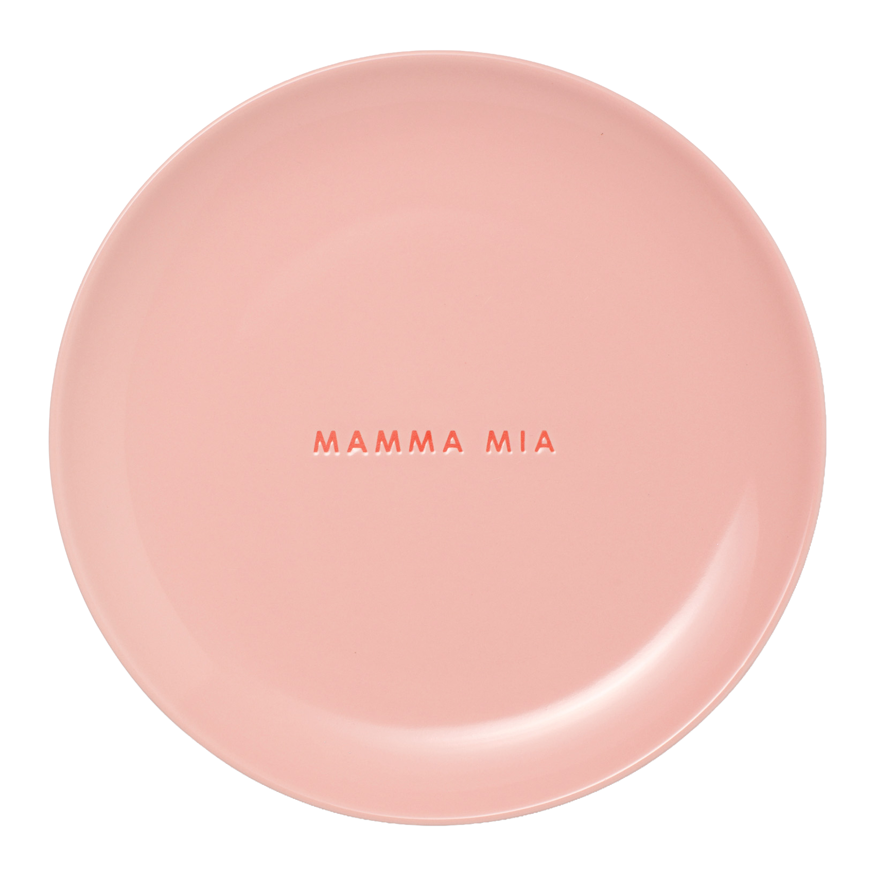 Breakfast plate ceramic mamma mia pink ø22cm*