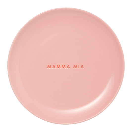Frühstücksteller aus Keramik, Mamma Mia Pink, ø22cm*