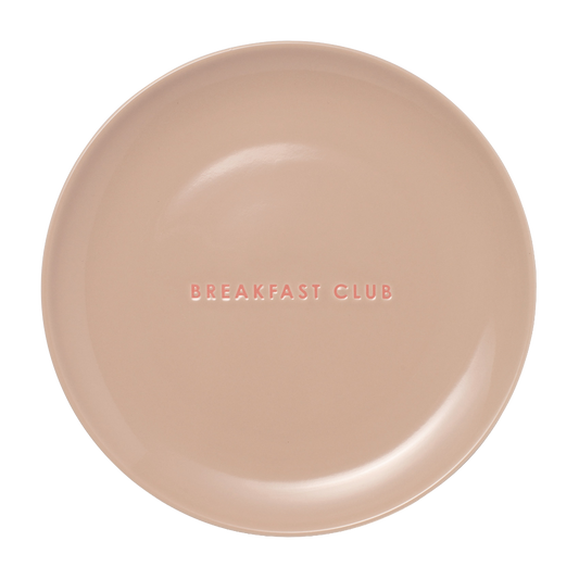 Breakfast plate ceramic breakfast club beige ø22cm*