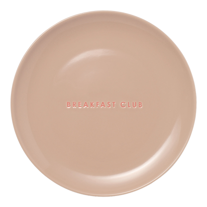 Breakfast plate ceramic breakfast club beige ø22cm*