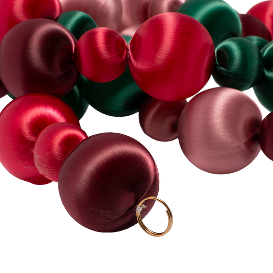 Garland dusty red/burgundy/pink/green 180cm