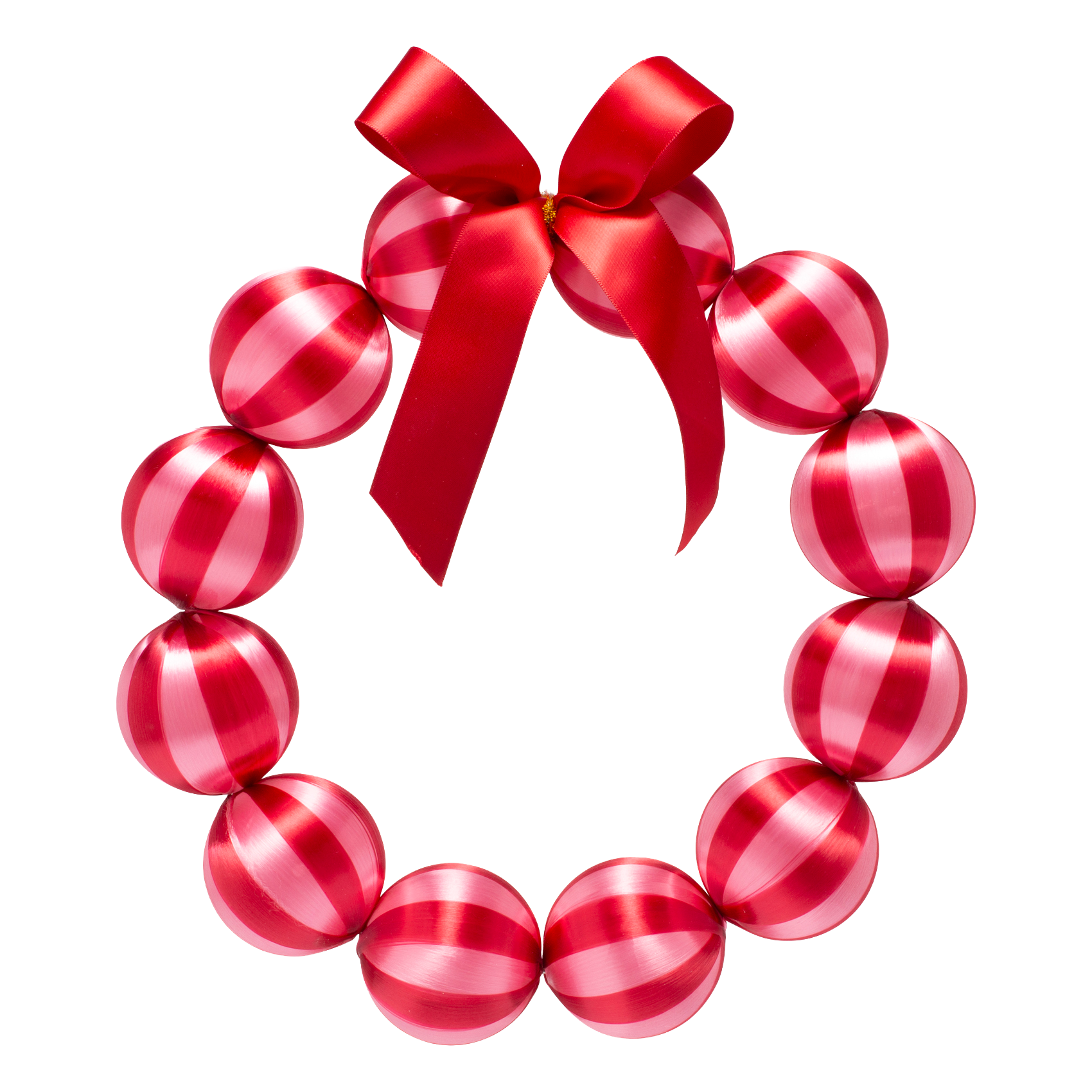 Wreath red/light peach pink 26.5cm