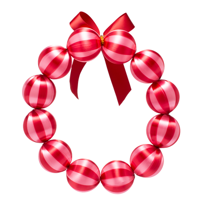 Wreath red/light peach pink 26.5cm