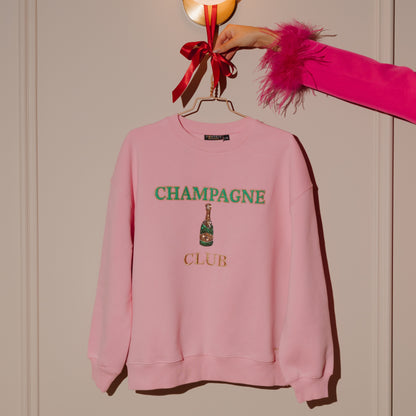 Sweater champagne club soft pink L/XL