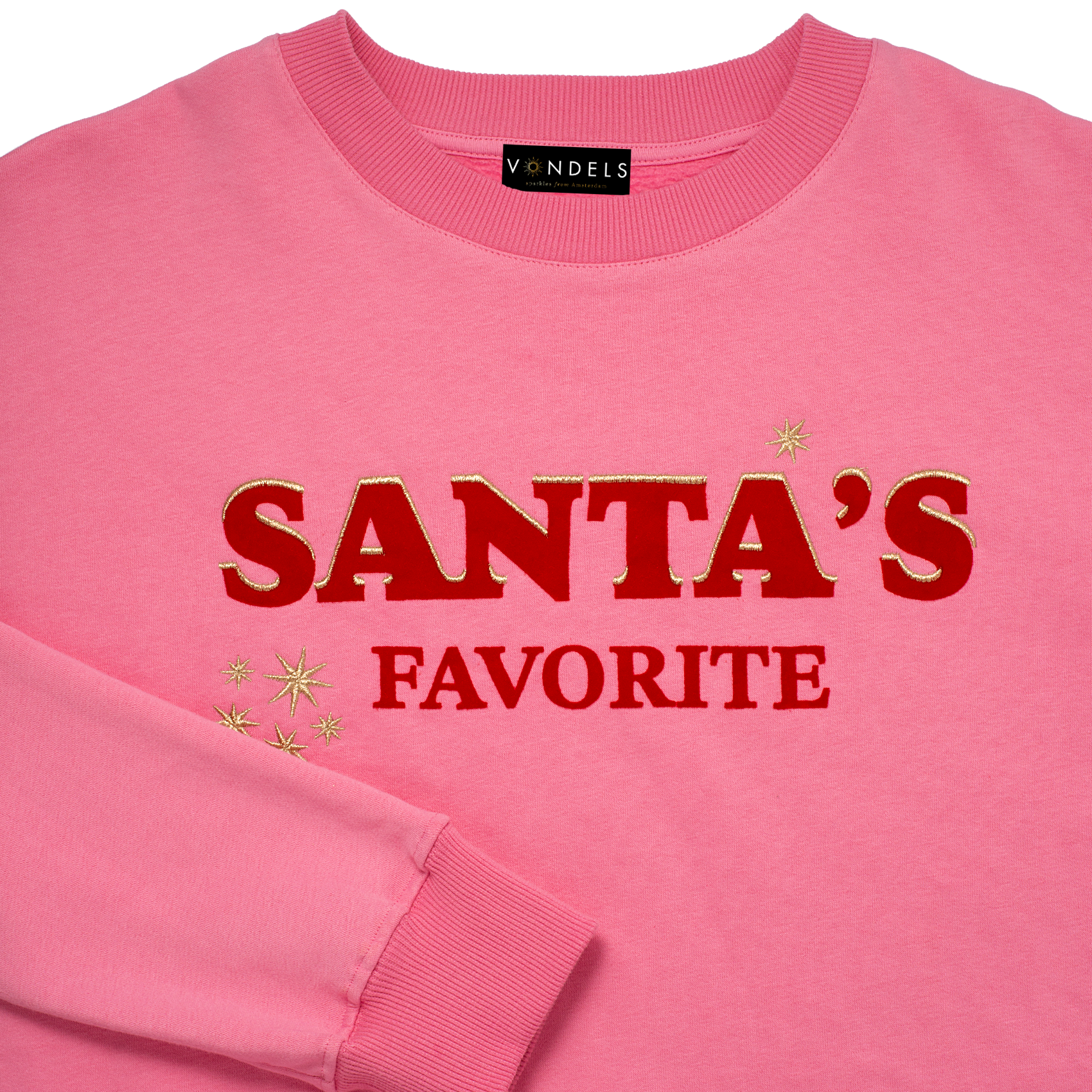 Sweater santa's favorite pink S/M