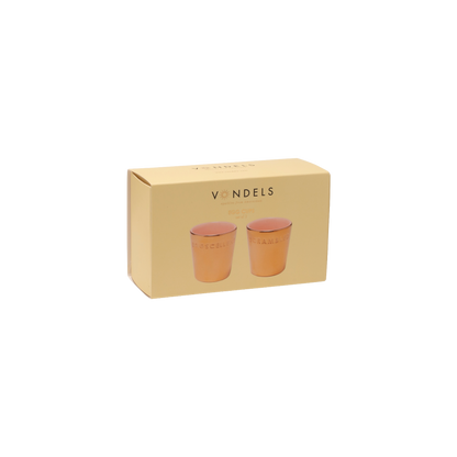 Egg cups ceramic gold pink set of 2#