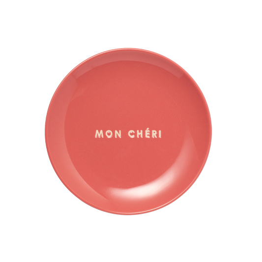 Cake plate ceramic mon cheri coral ø16cm#