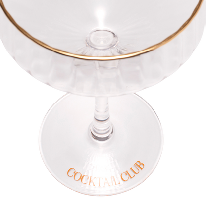 Cocktail coupe COCKTAIL CLUB transparent H17cm